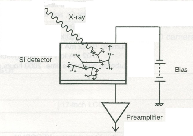 Schemat detektora krzemowego